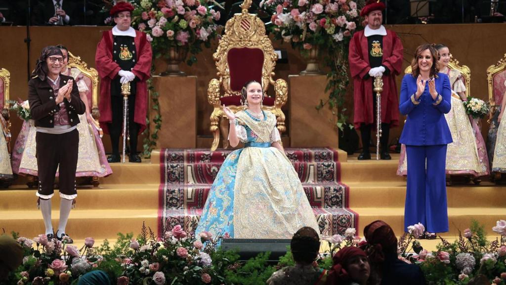 Marta Mercader, durante la Exaltación. Ayuntamiento de Valencia