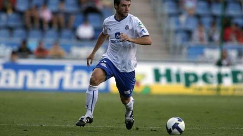Marc Bertrán, jugando con el CD Tenerife.