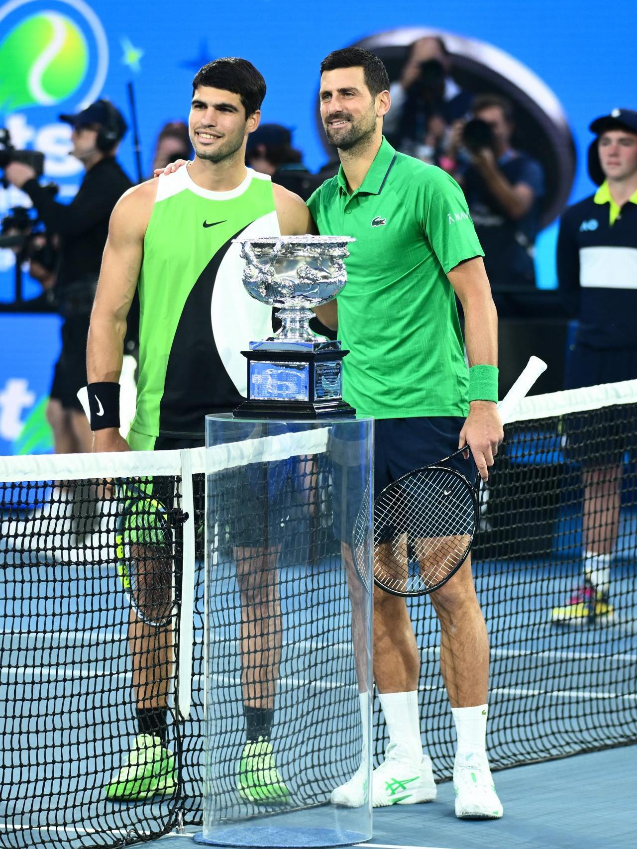 Las mejores imágenes de la final del Open de Australia: Carlos Alcaraz barre a Djokovic