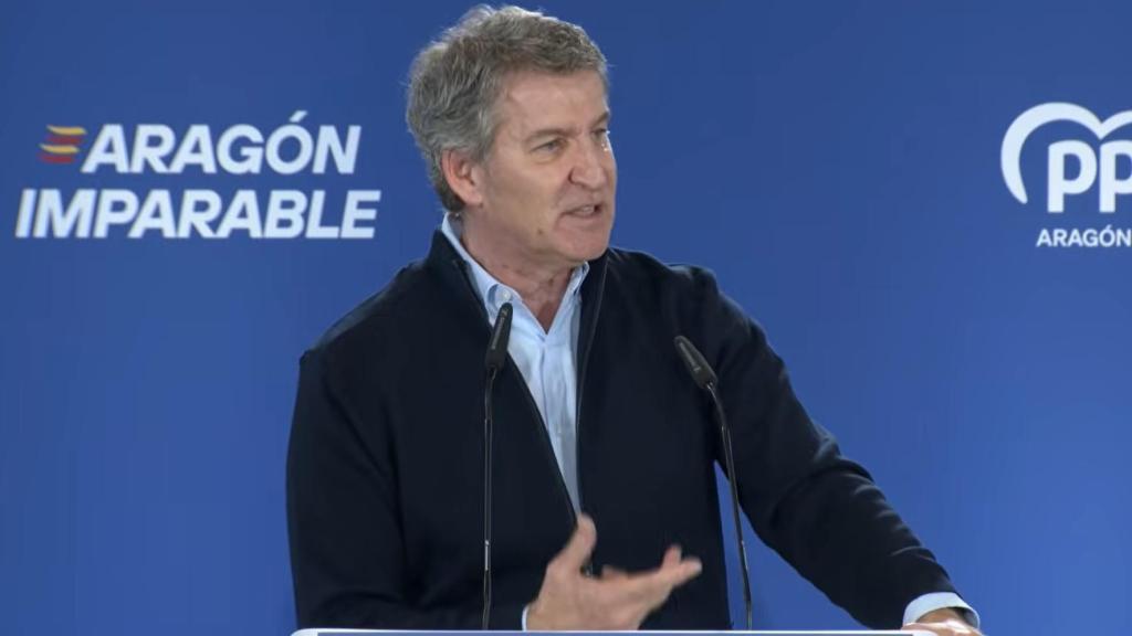 Feijóo, este domingo en Calatayud.