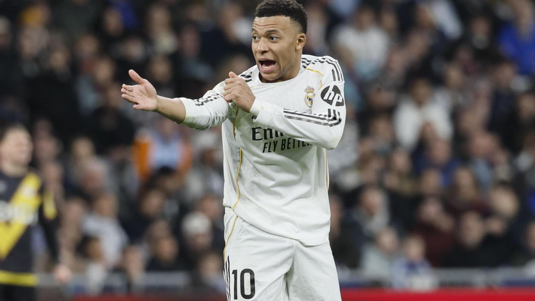 Mbappé, durante el partido contra el Rayo Vallecano
