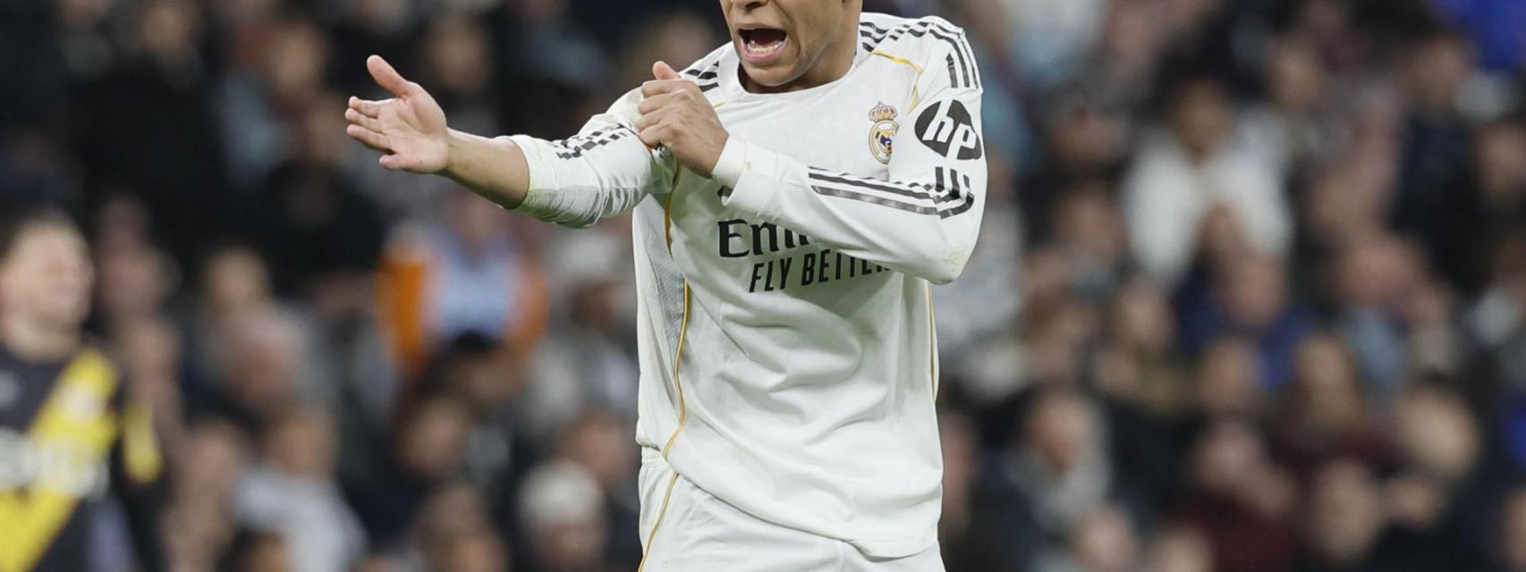 Mbappé, durante el partido contra el Rayo Vallecano