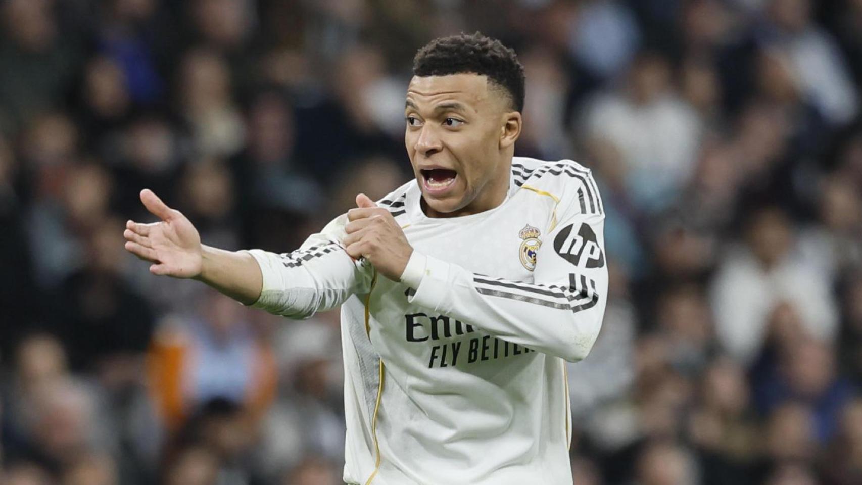 Mbappé, durante el partido contra el Rayo Vallecano