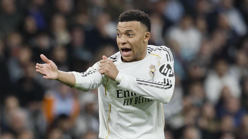 Mbappé, durante el partido contra el Rayo Vallecano