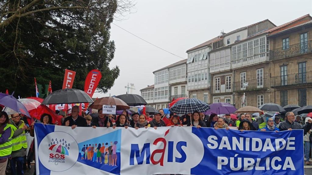 Manifestación en defensa de la sanidad pública, a 1 de febrero de 2026