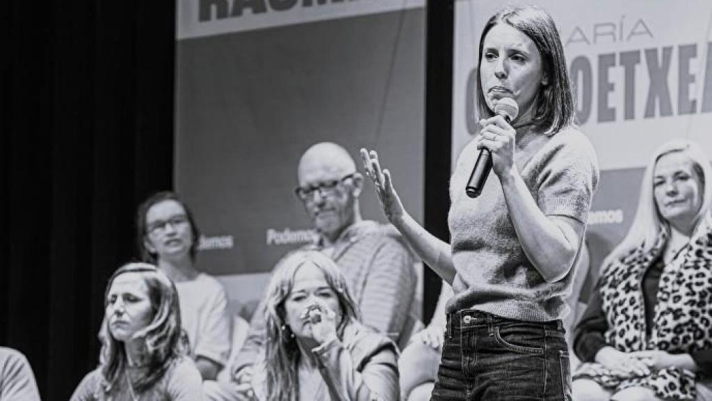 Irene Montero e Ione Belarra, este sábado en un acto de campaña en Zaragoza.