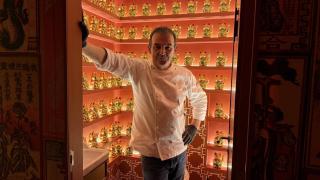 Marcelo Tejedor en el interior de MR. CHU.