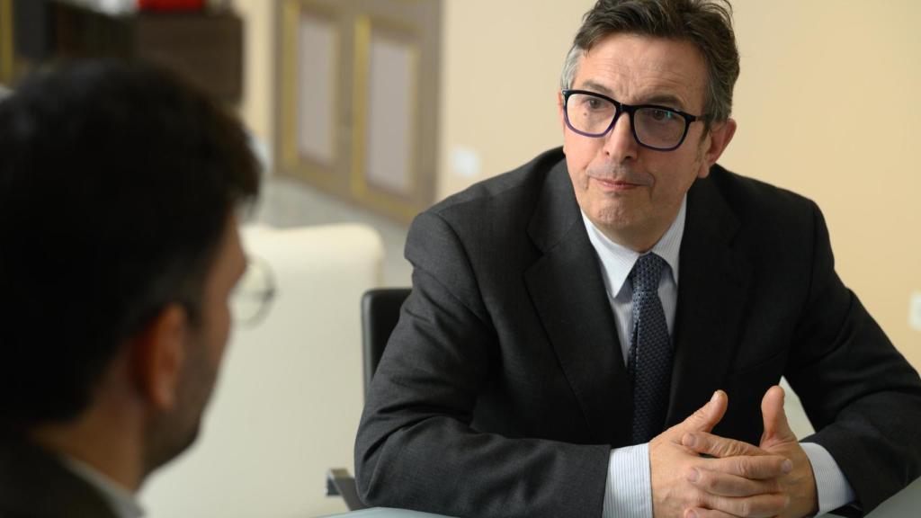 Vicente Lafuente, durante la entrevista.