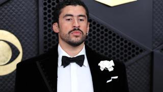 Bad Bunny en los Grammys 2026.