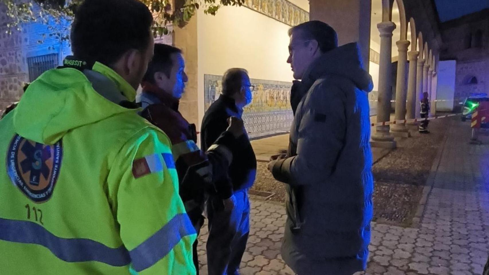 El concejal de Patrimonio de Talavera de la Reina, Enrique Etayo, en la Basílica del Prado este domingo.