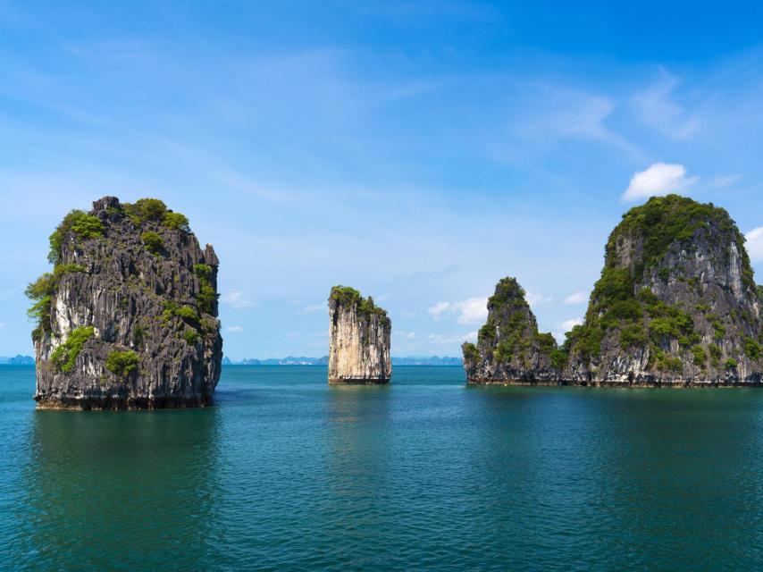 Hay 2.000 islotes en la Bahía de Halong.