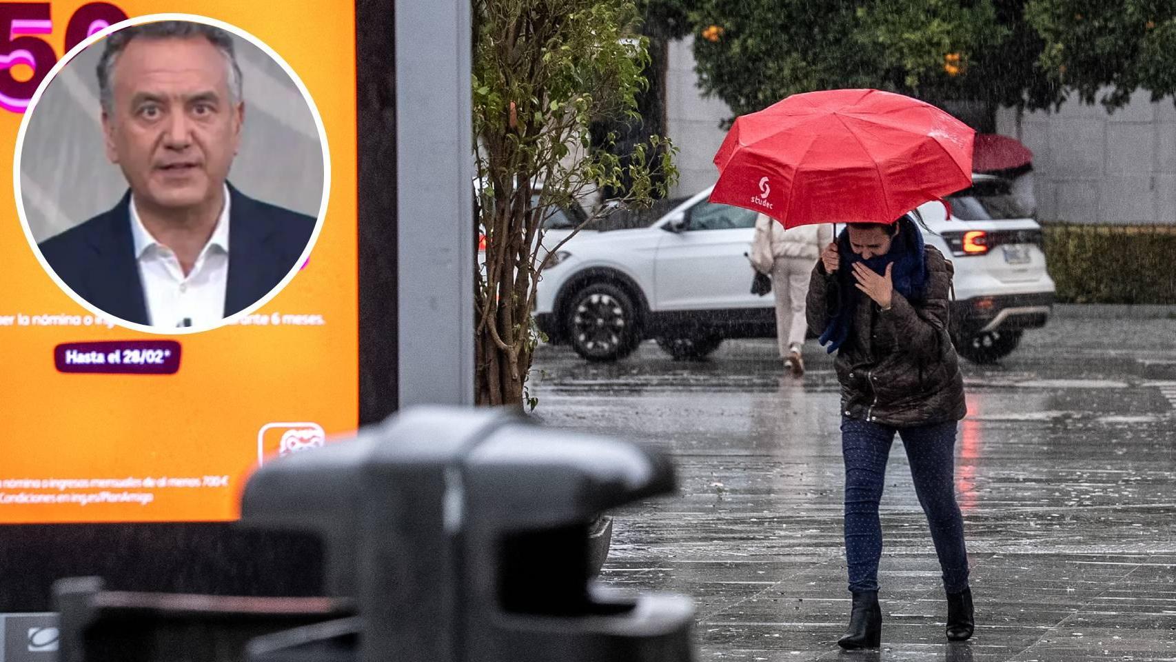 El paso de la borrasca Joseph por España y el hombre del tiempo Roberto Brasero.