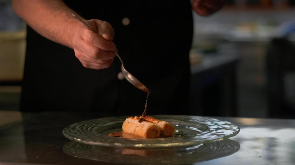 Los canelones de rabo de toro del restaurante El Almírez.
