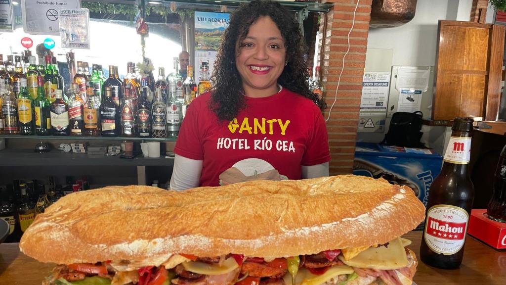 Ganty con el bocatón.