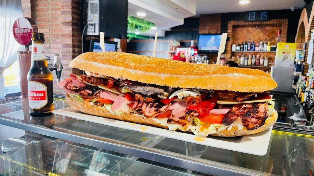 El bocatón del Hotel Río Cea en León.