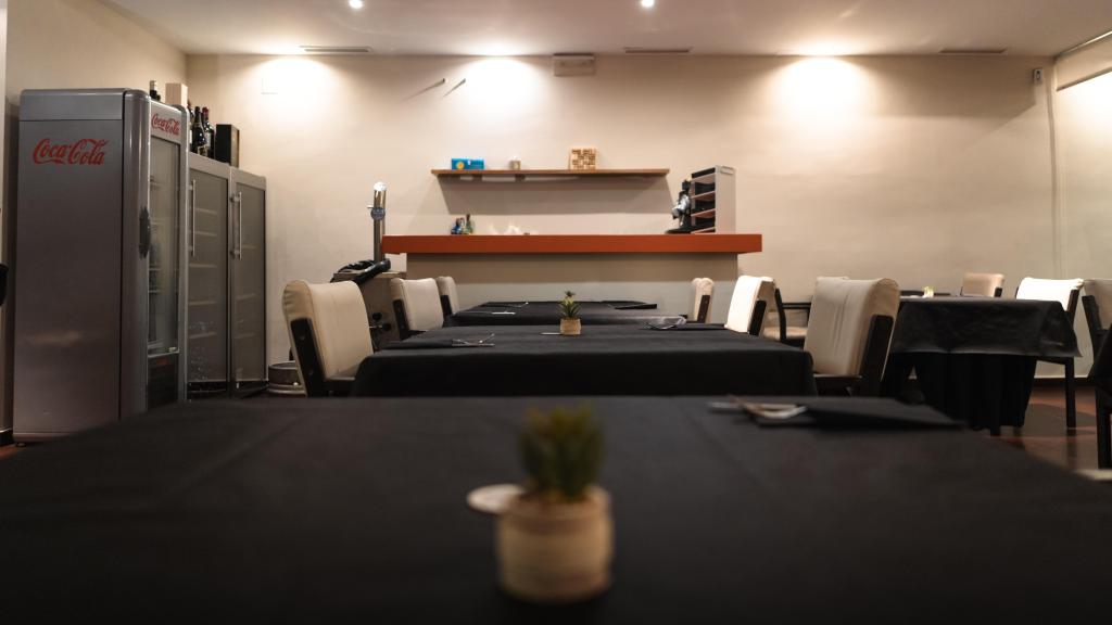 El salón del restaurante.