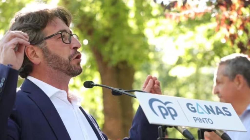 El alcalde de Pinto, Salomón Aguado, en un acto del Partido Popular en Pinto
