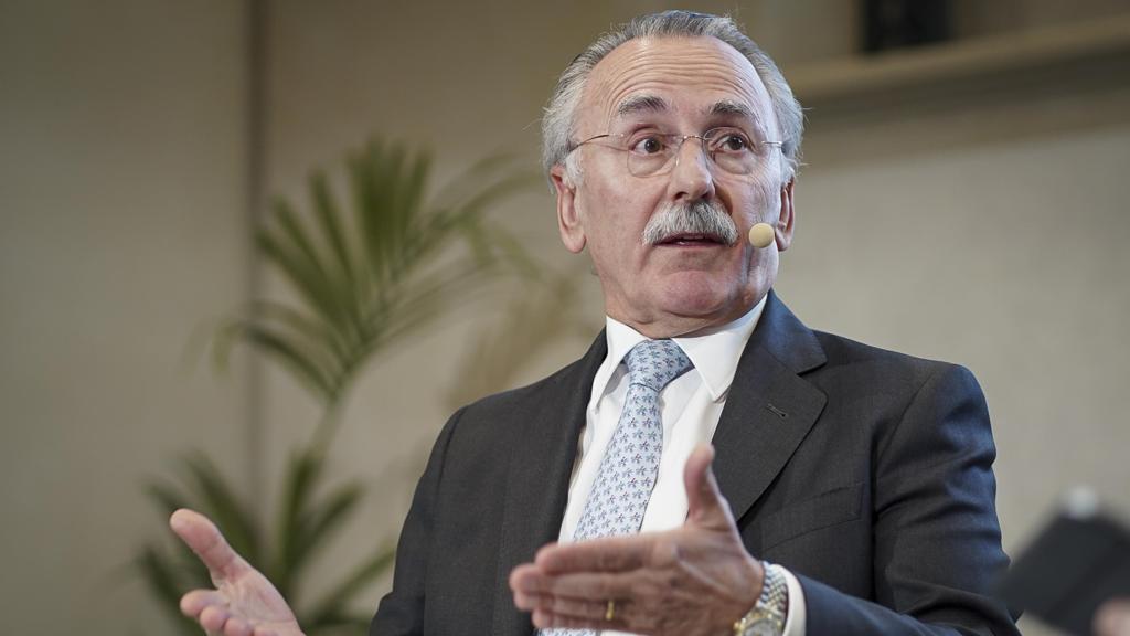 Luis Furnells, presidente del Grupo Oesía, durante su intervención en el I Observatorio de la Defensa, organizado por EL ESPAÑOL e Invertia.