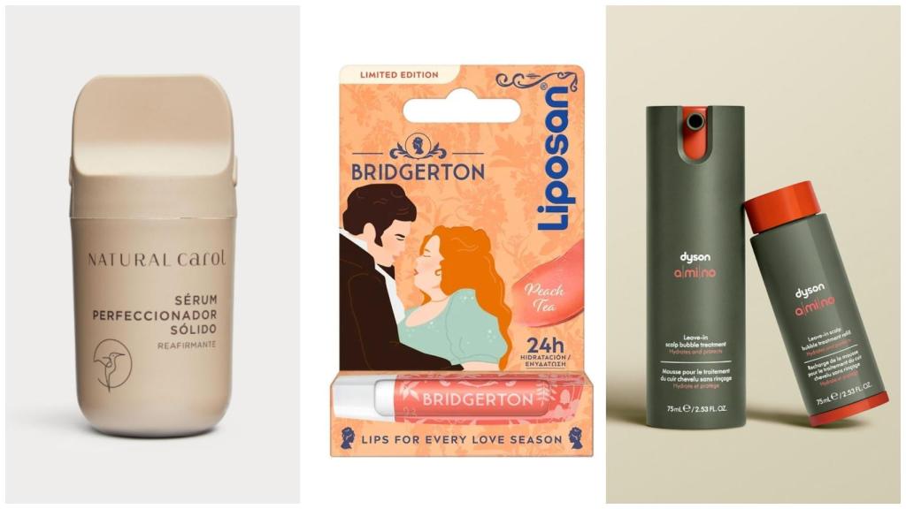 Collage de diferentes cosméticos.