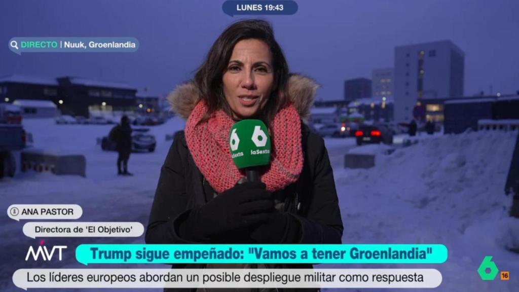 Ana Pastor se desplazó a Groenlandia en ante la amenaza de invasión de Trump.