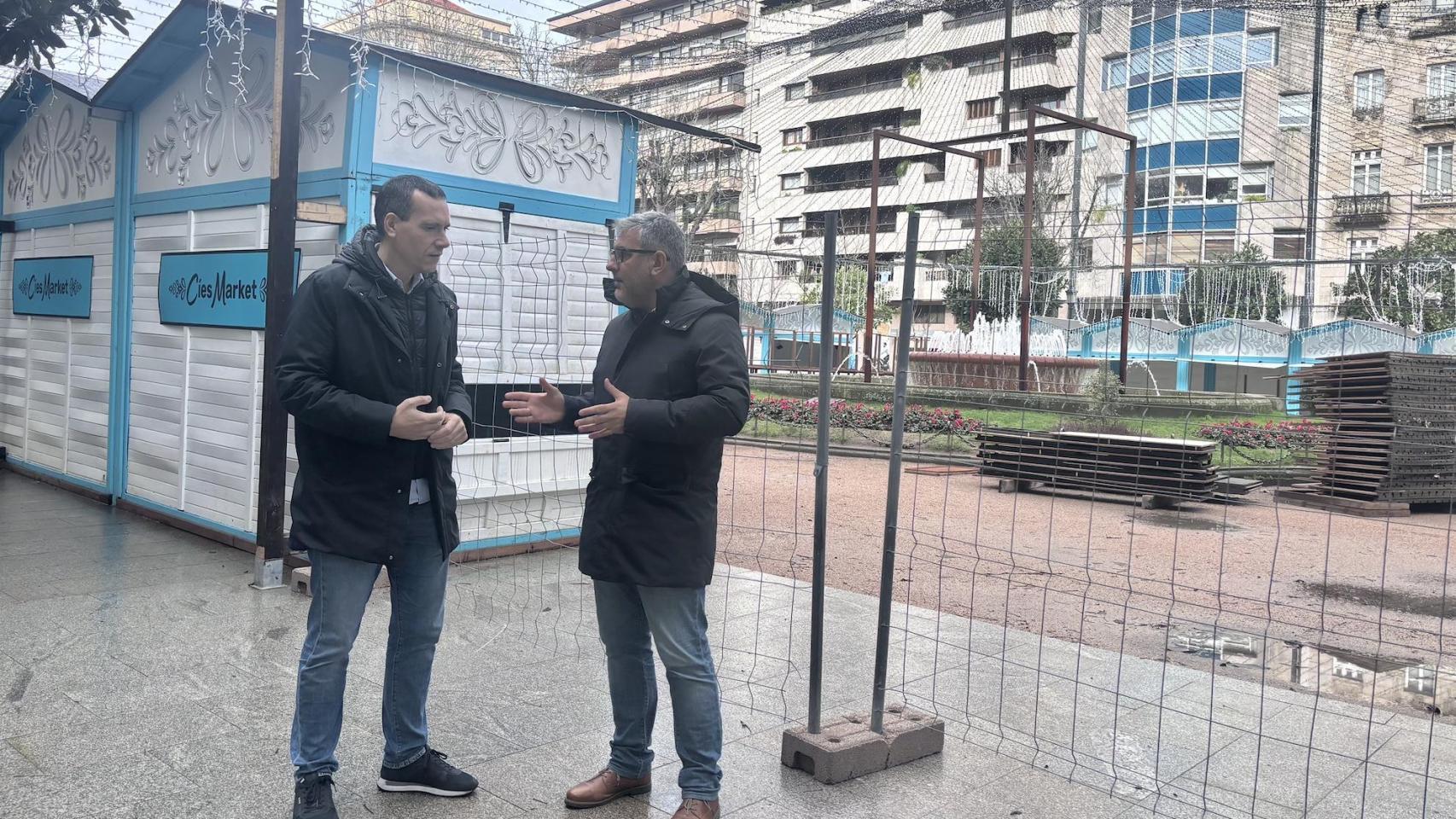 El PP de Vigo exige que se acelere el desmontaje del mercado navideño que invade la Alameda