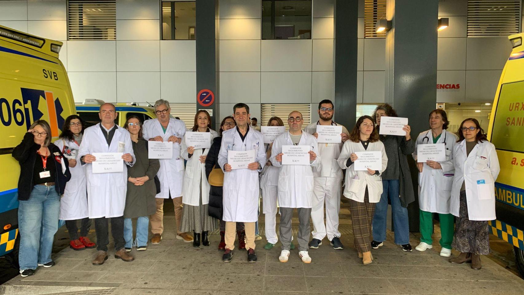 Imagen de la tercera concentración de los profesionales.