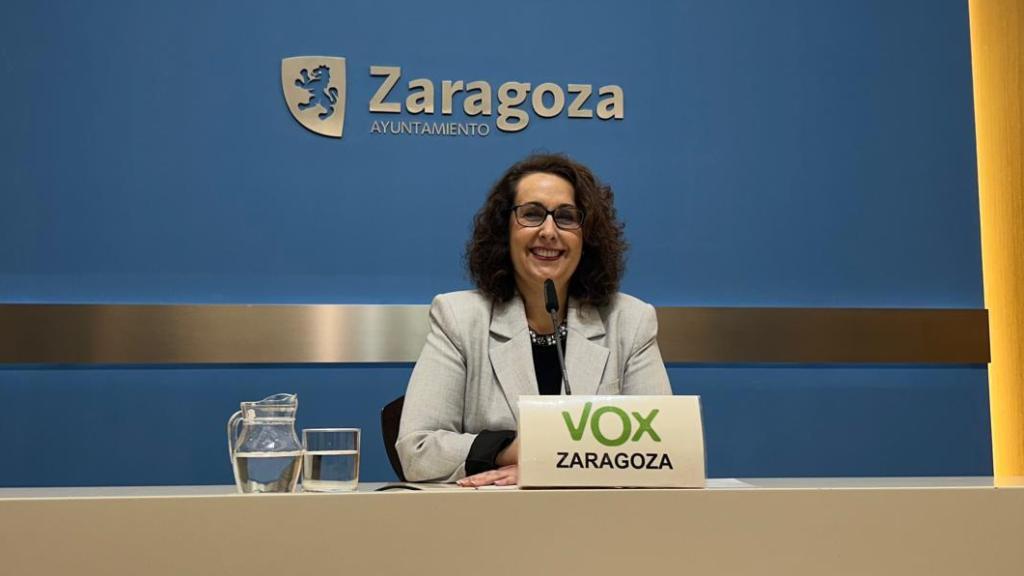 Eva Torres, concejal de Vox en el Ayuntamiento de Zaragoza.