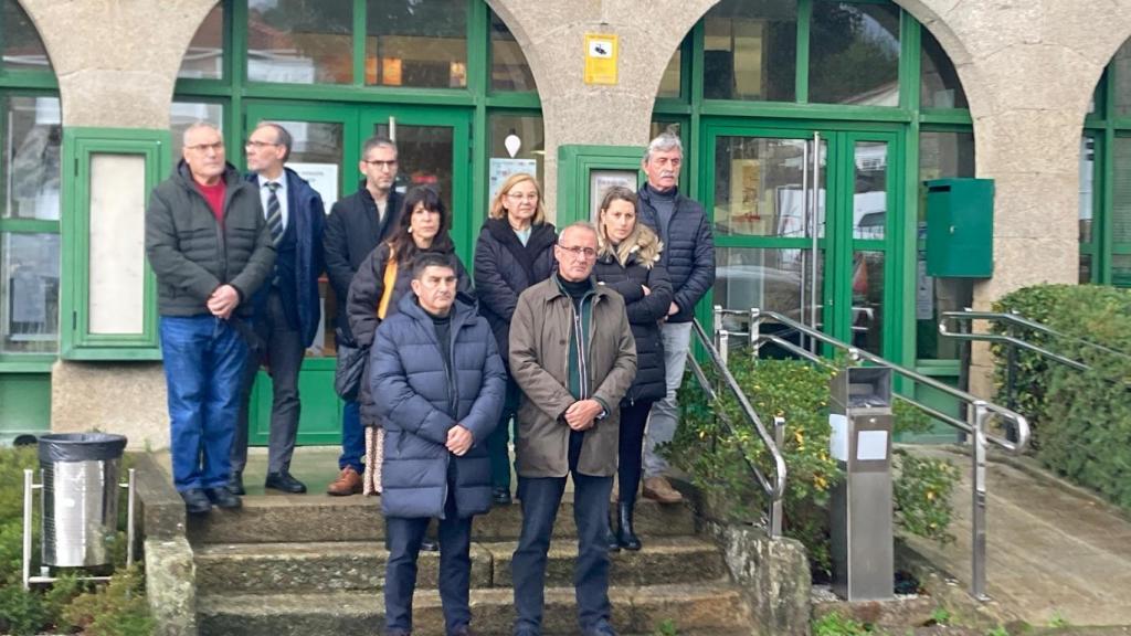 Minuto de silencio en Nigrán.