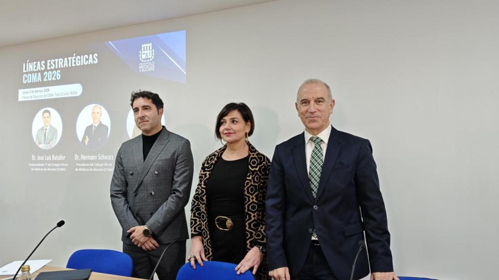 La presentación del Colegio de Médicos de Alicante, este lunes.