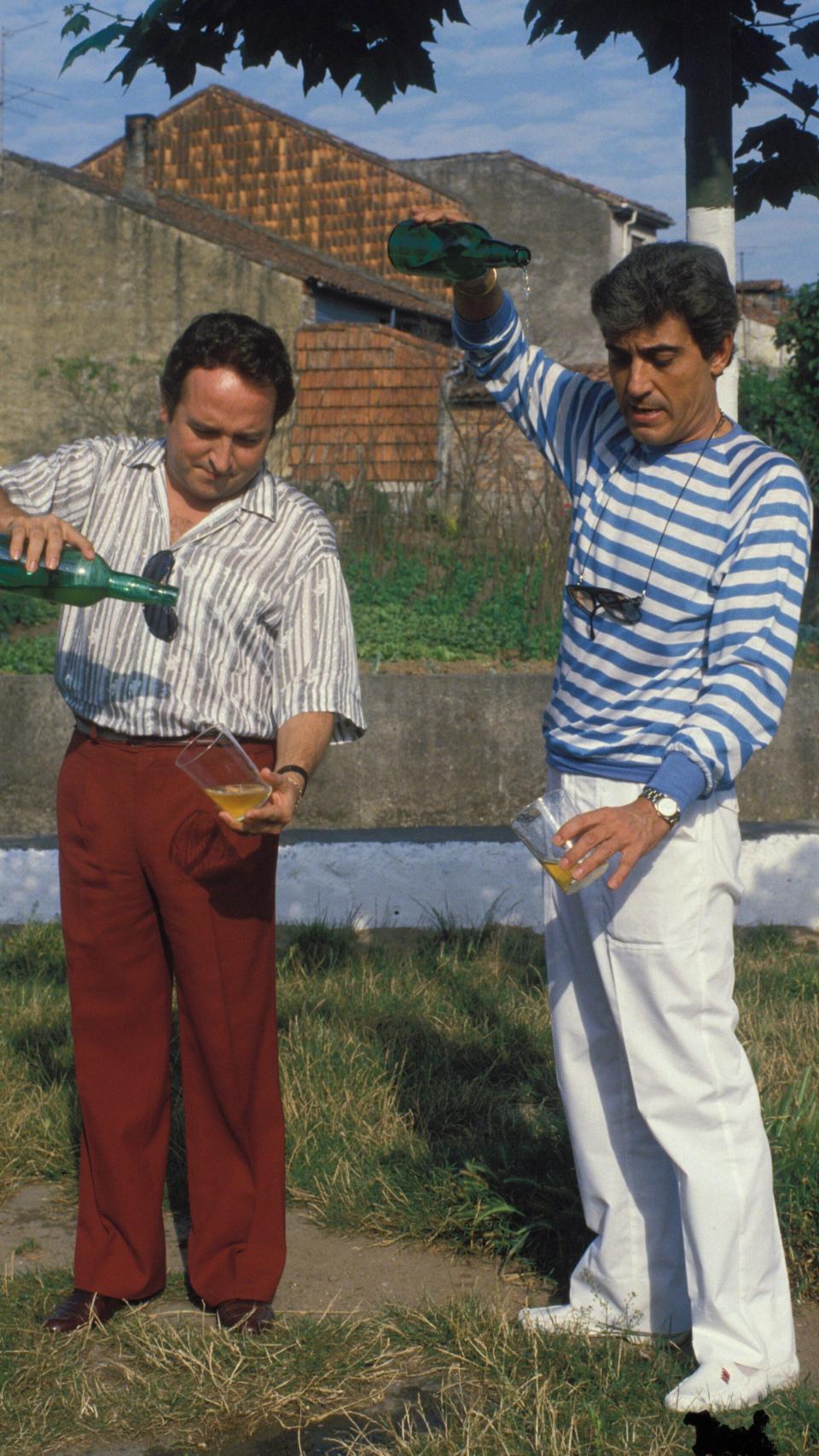 Pajares y Esteso, en una instantánea captada en 1980.