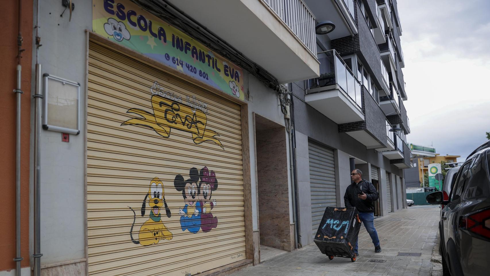 Vista general de la guardería de Algemesí (Valencia), cuya directora ha sido detenida. Efe / Manuel Bruque