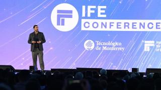 Juan Pablo Murra, rector del Tecnológico de Monterrey, en la inauguración del congreso.