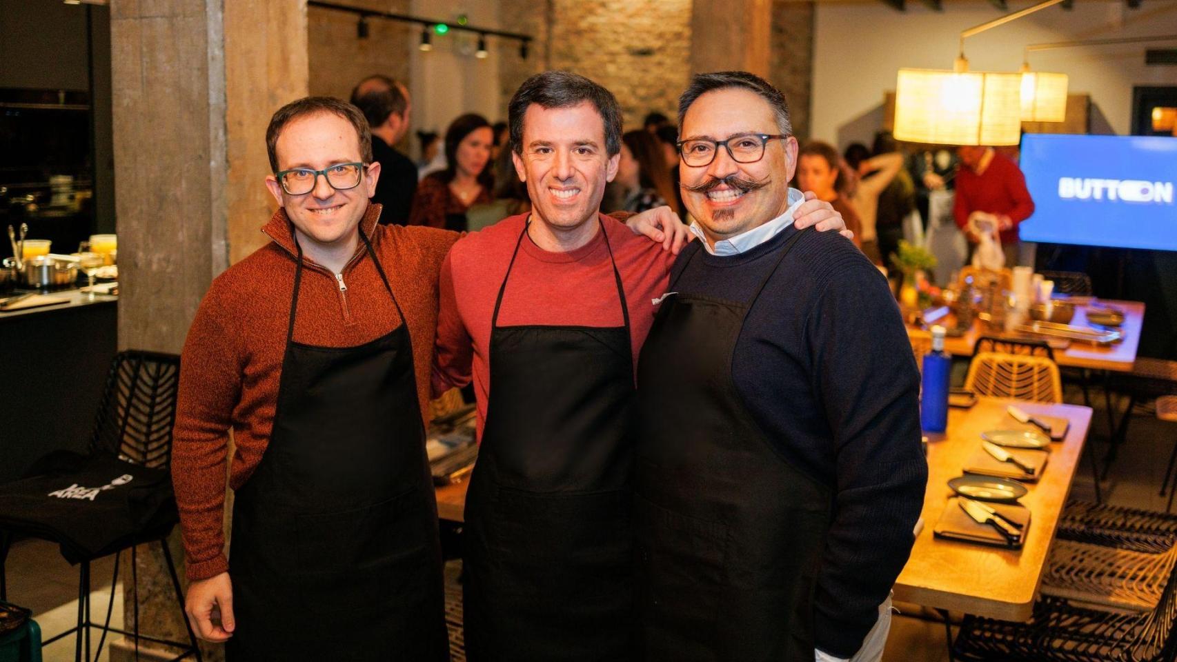 Francisco Sánchez, Pablo Campos y Carlos Cantú, fundadores de Button.