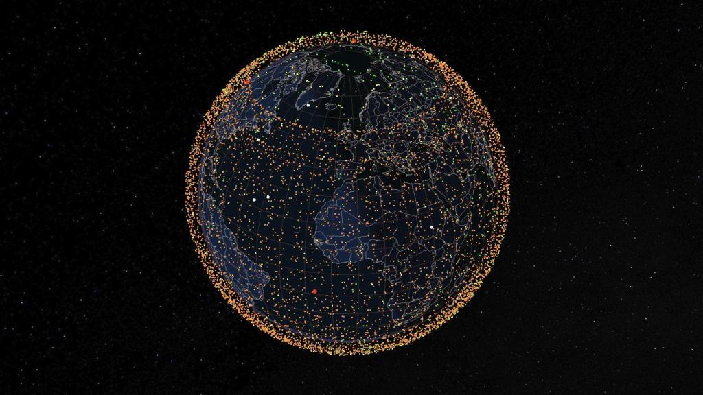 Seguimiento de los satélites espaciales que orbitan la Tierra.