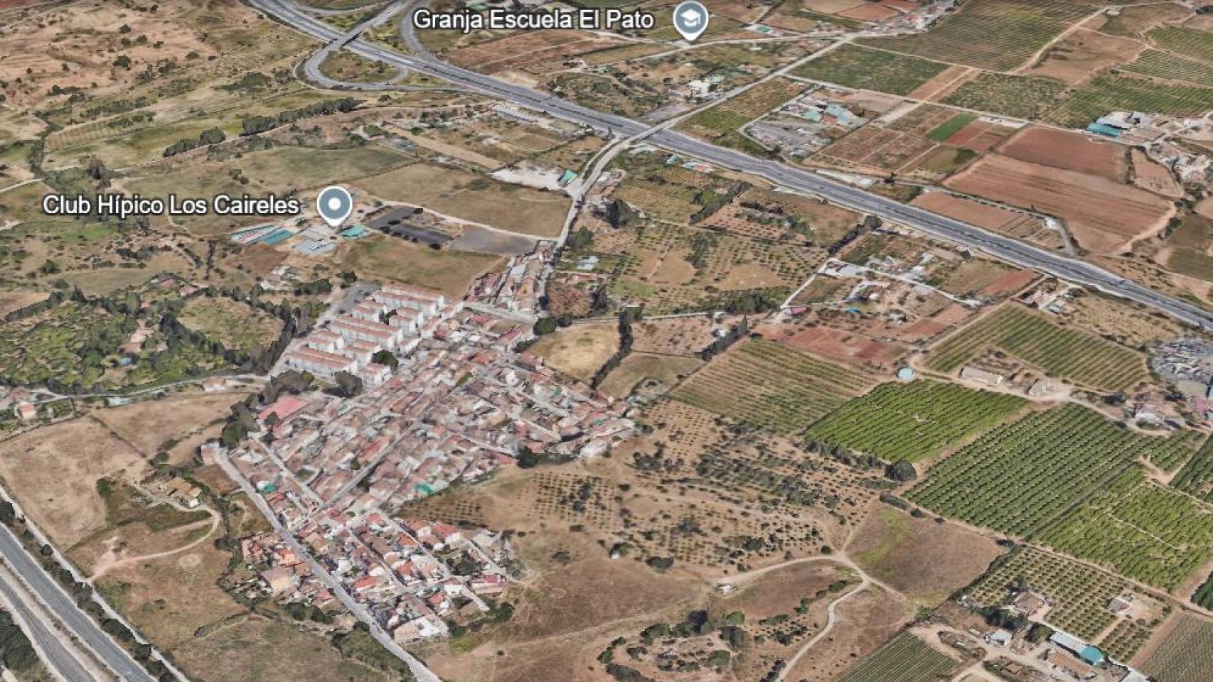 Vista de los terrenos sobre los que se planea un nuevo polo logístico e industrial en Málaga.