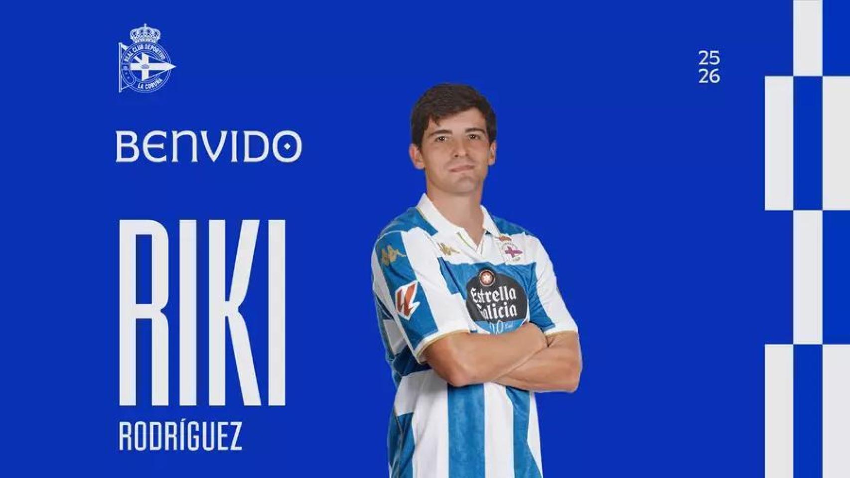 Riki Rodríguez, nuevo jugador del Deportivo