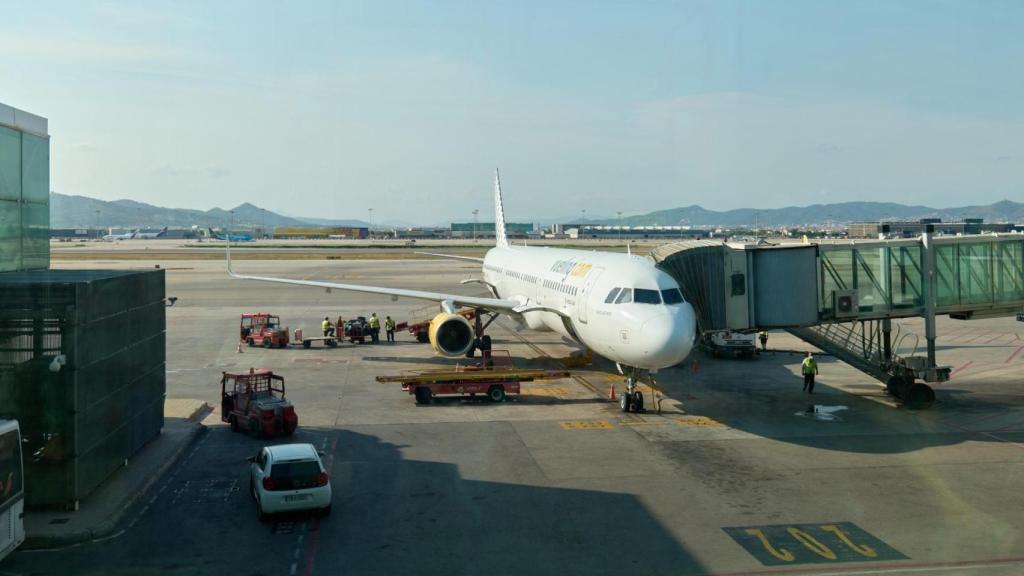 Avión de Vueling en Peinador.