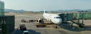 Avión de Vueling en Peinador.