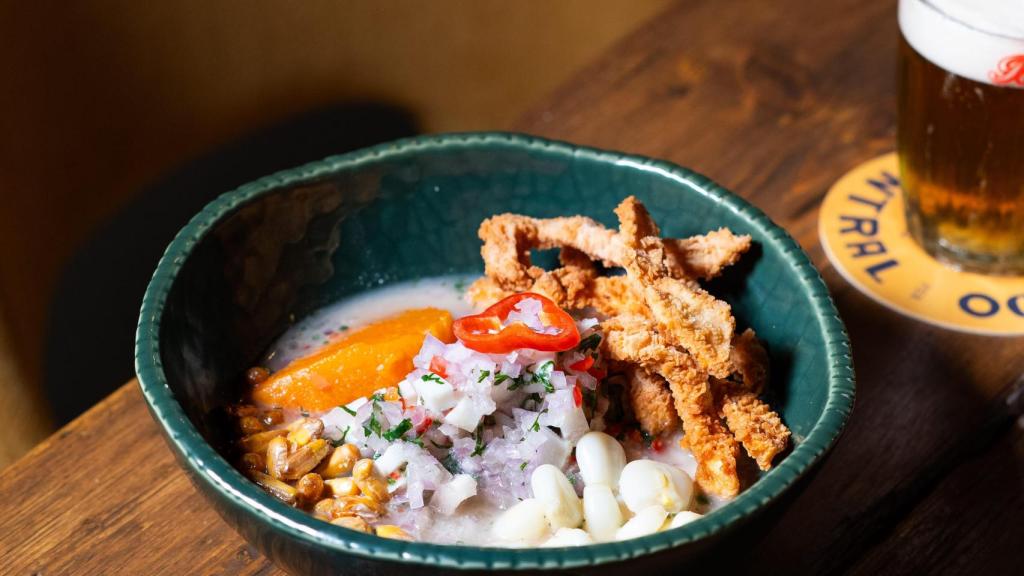 Uno de los ocho ceviches que trabaja Pablo Ortega.