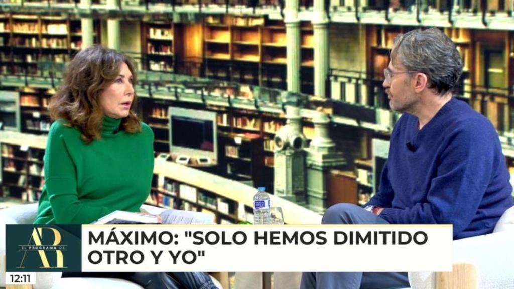 Ana Rosa ha entrevistado este lunes a Máximo Huerta en su programa por su nueva novela.