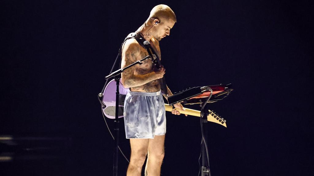 Justin Bieber en su actuación en los Grammy 2026.