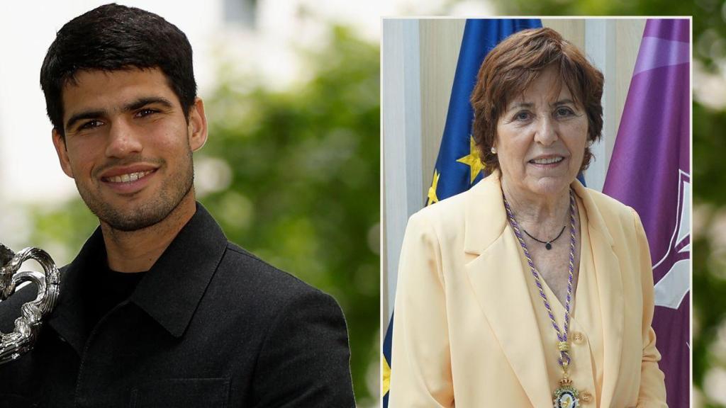 El tenista y su psicóloga, en un fotomontaje de Magas.