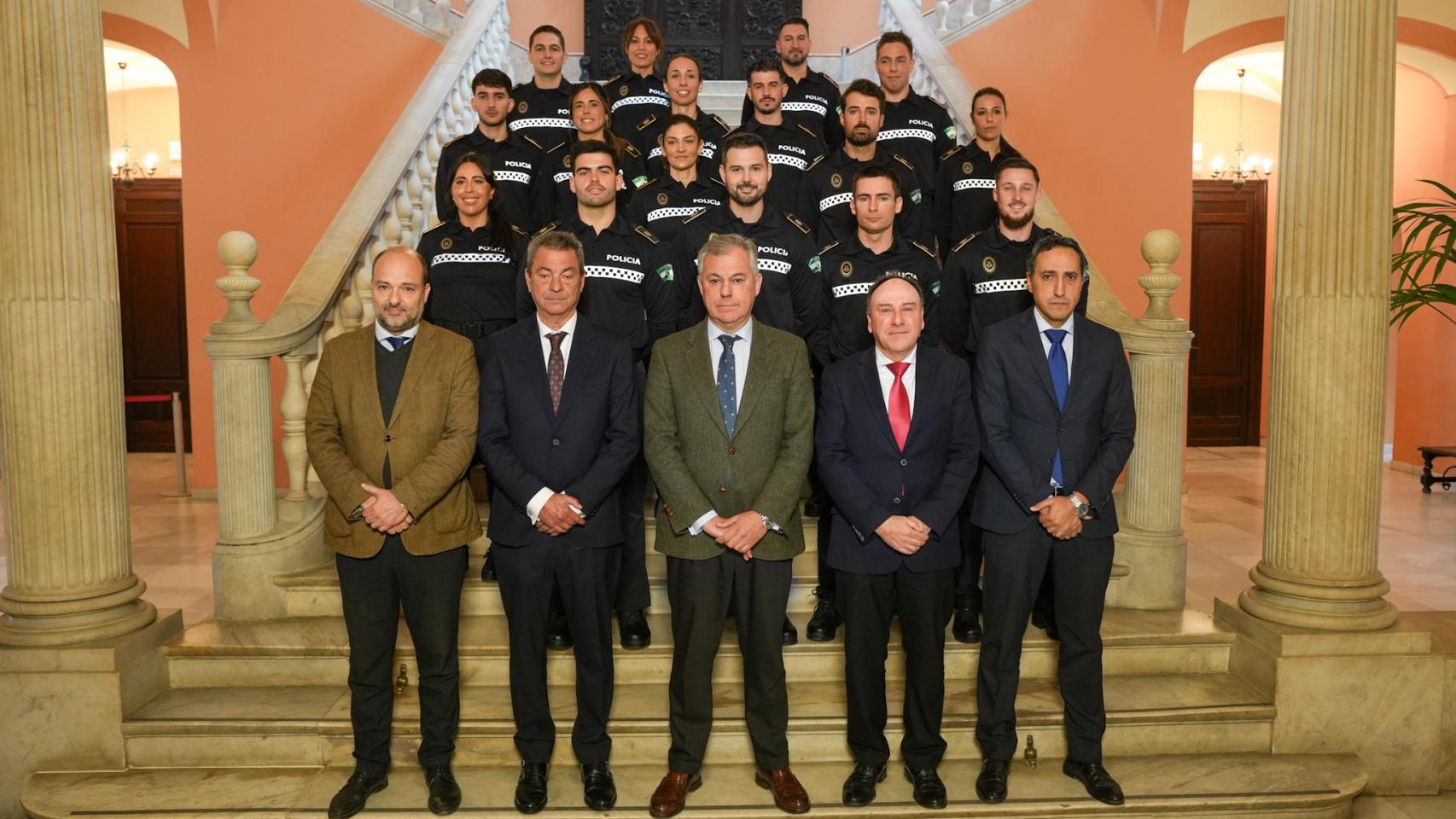 Toma de posesión de los nuevos efectivos del cuerpo de Policía Local de Sevilla.