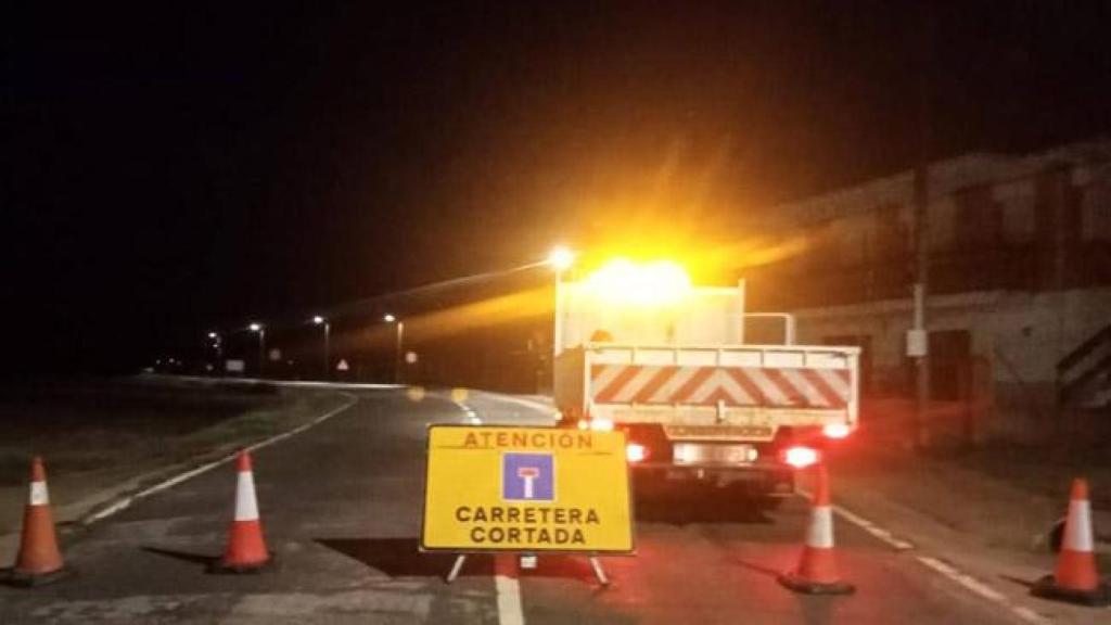 Corte del tráfico en la ZA-P-1510