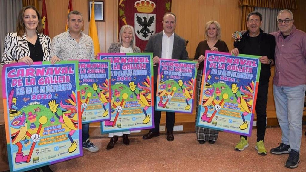 Presentación del Carnaval de la Galleta en Aguilar de Campoo.