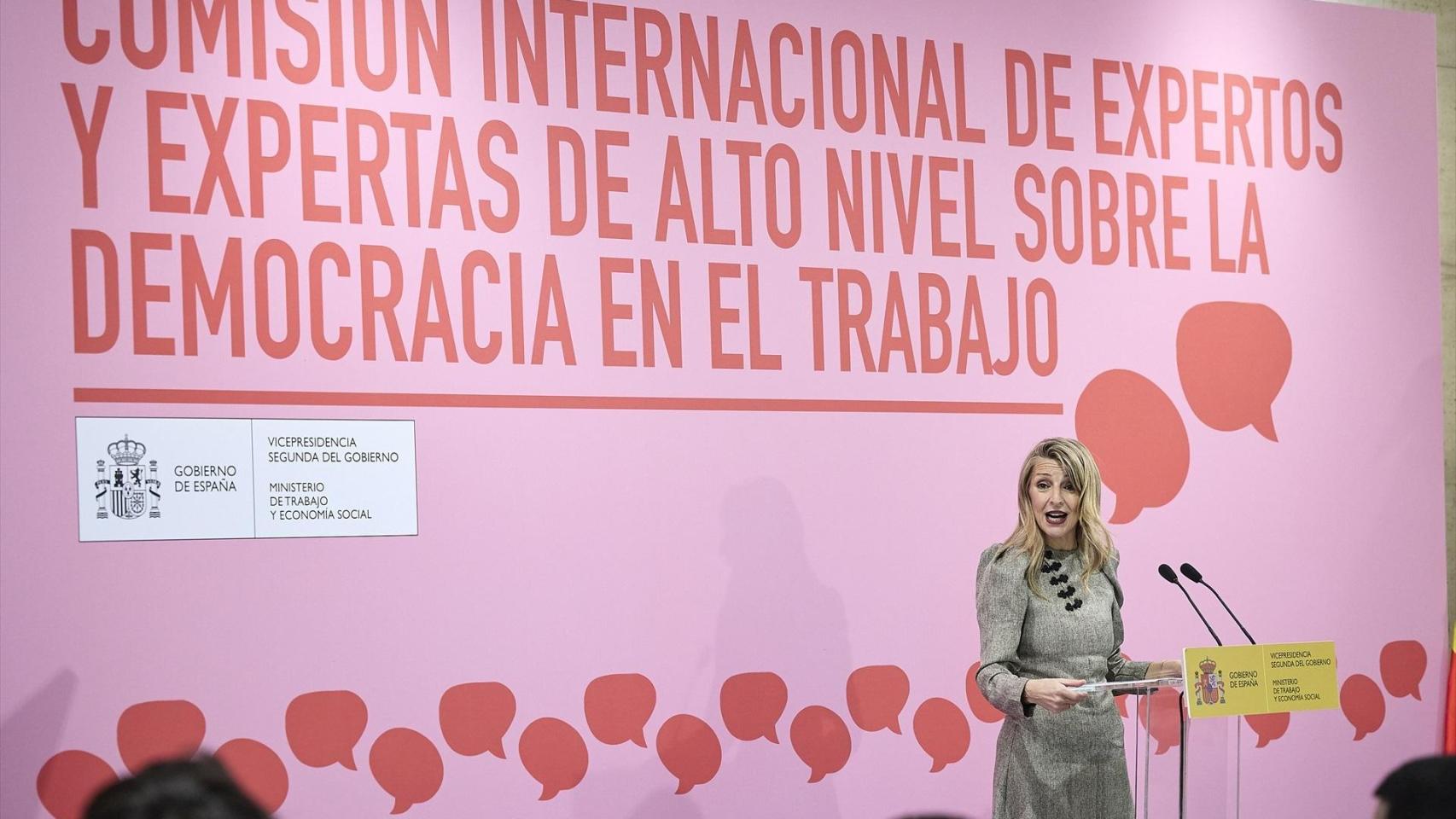 La vicepresidenta segunda del Gobierno y ministra de Trabajo y Economía Social, Yolanda Díaz.