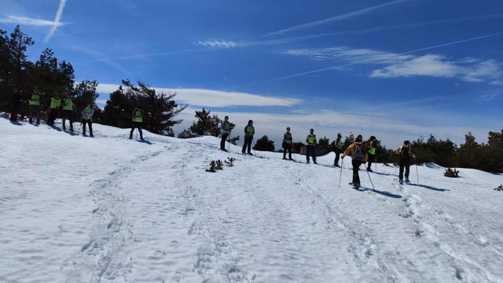 El Punto de Nieve Santa Inés, situado entre la Sierra de Cebollera y los Picos de Urbión,.