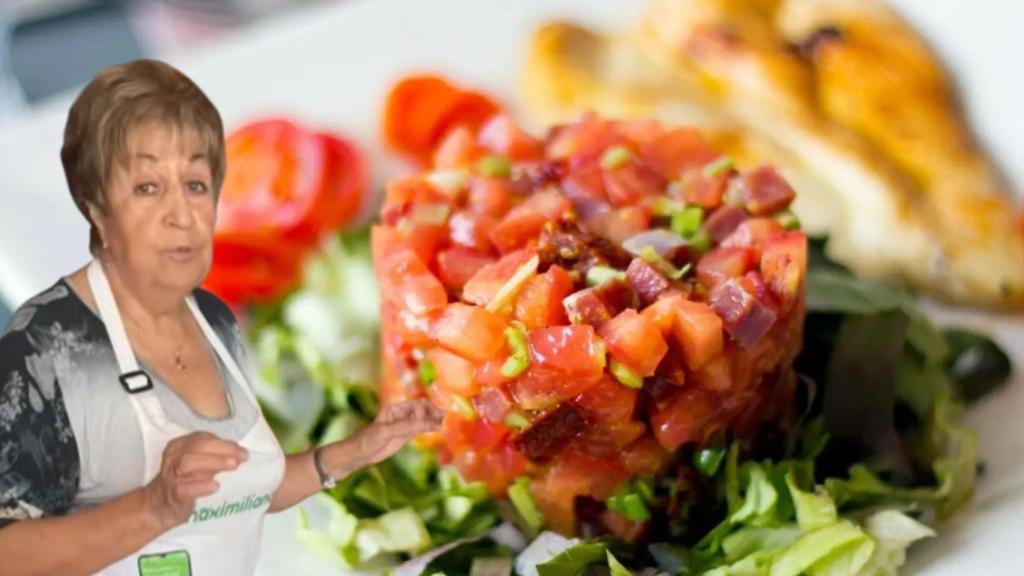 Conchita y un tartar de jamón y aguacate.