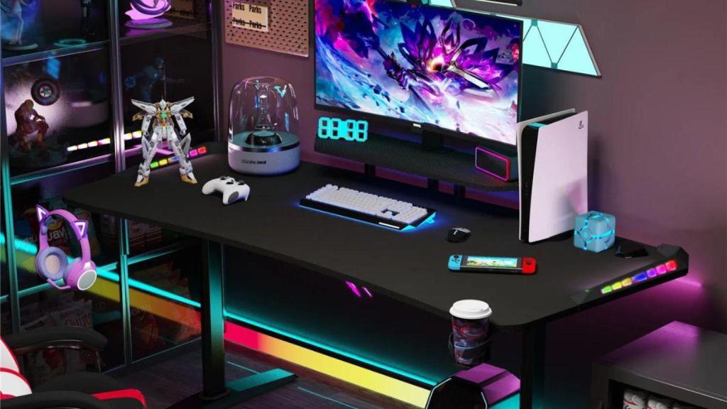 La mesa gaming regulable que arrasa entre los gamers… y conquista a los que trabajan desde casa