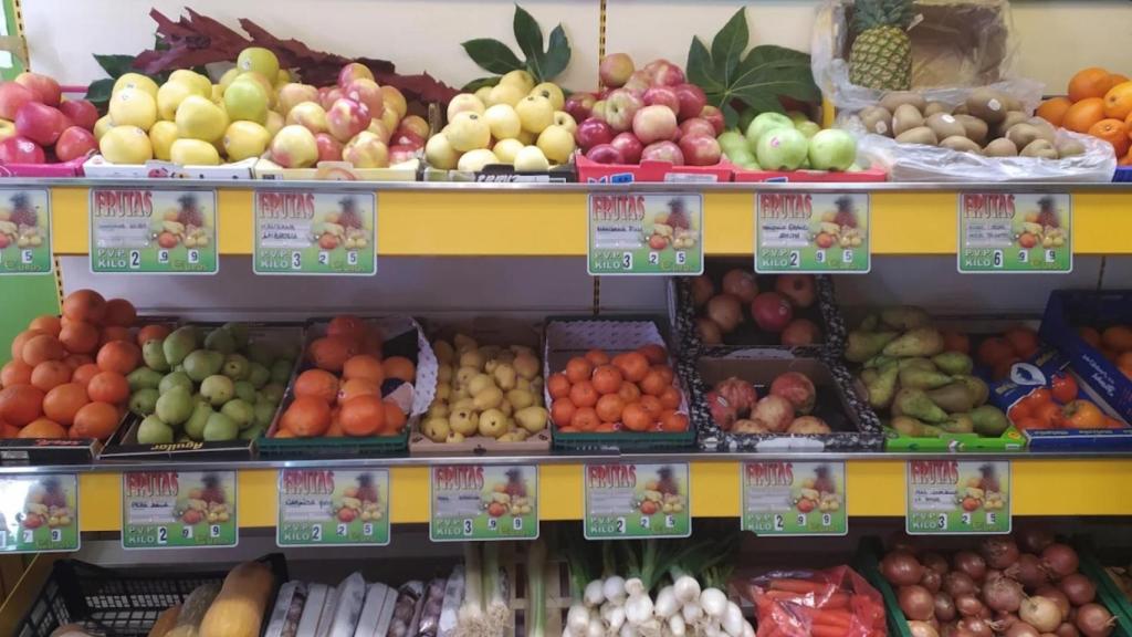 Género que vende Toya en su frutería.